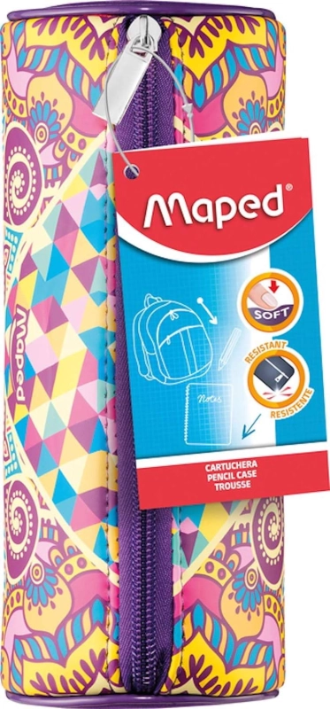Piórnik tuba MAPED Mozaika Fioletowy