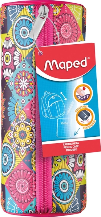 Piórnik tuba Etui MAPED Różowa Mozaika