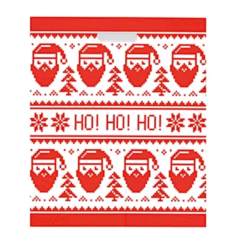 Reklamówka DKT 40x45cm Mikołaj HO HO HO LD 50szt