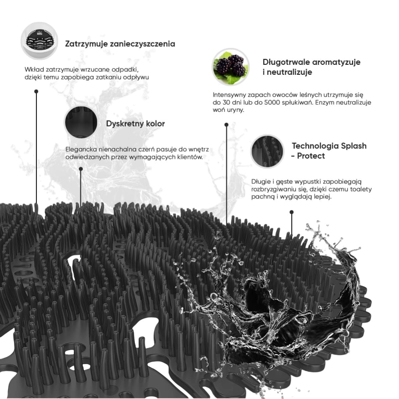 Wkład żelowy do pisuaru Kala Fresh Blitz blackberr