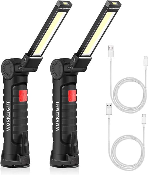 Latarka Akumulatorowa LED 2 szt Kempingowa na USB