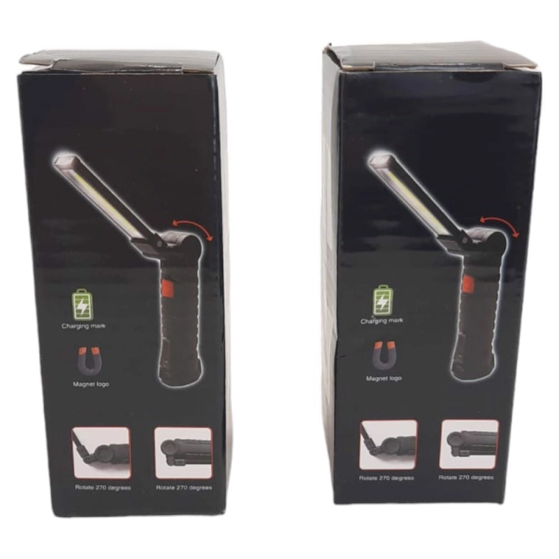 Latarka Akumulatorowa LED 2 szt Kempingowa na USB
