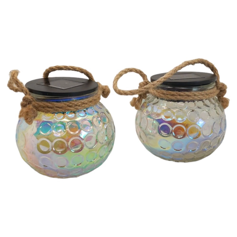 Lampa Ogrodowa LED Solarna Kula Wisząca 2szt