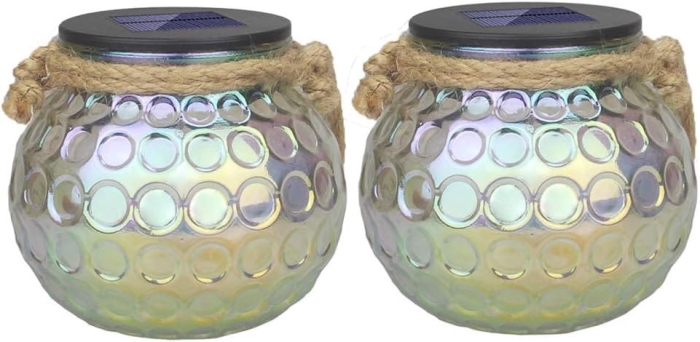 Lampa Ogrodowa LED Solarna Kula Wisząca 2szt