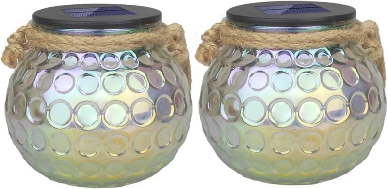 Lampa Ogrodowa LED Solarna Kula Wisząca 2szt