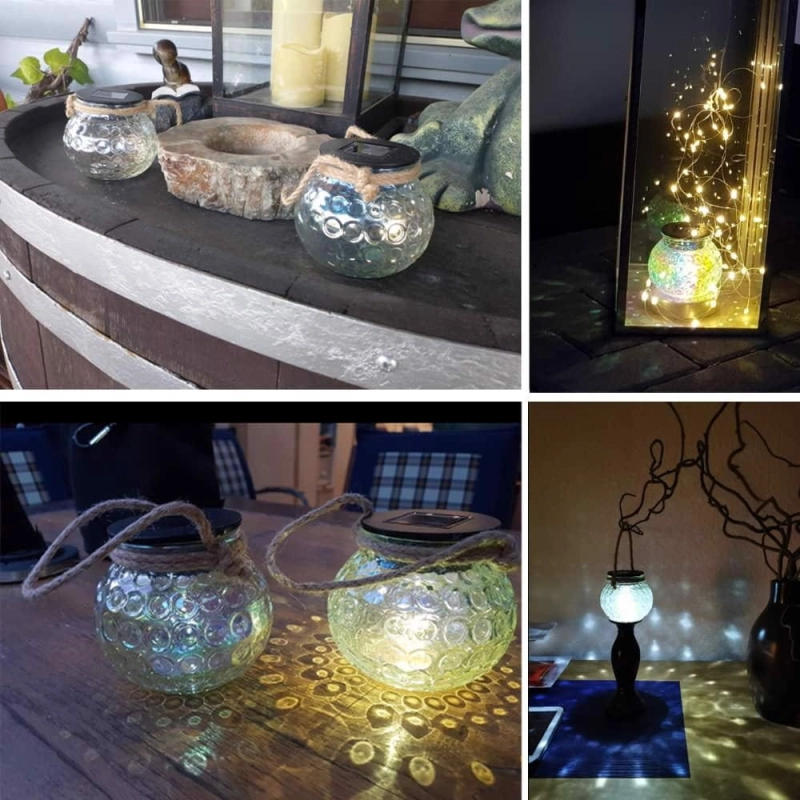 Lampa Ogrodowa LED Solarna Kula Wisząca 2szt