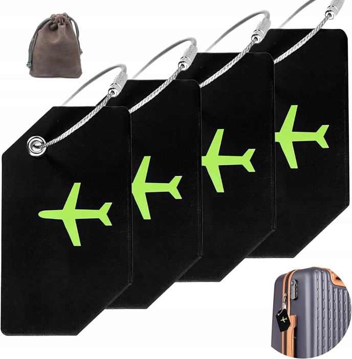 Zawieszka Bagażowa Adresówka Silikonowa 4szt