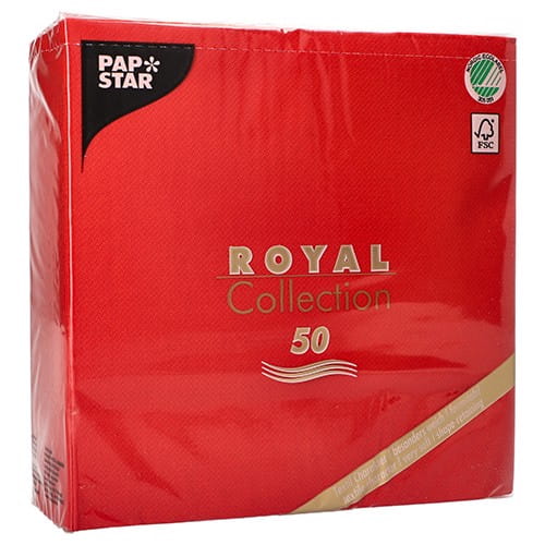 Serwetka gastronomiczna 40x40 Royal czerwona 50szt