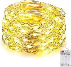 Lampki Łańcuch Świetlny 100LED 10m na baterie 2szt