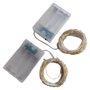 Lampki Łańcuch Świetlny 100LED 10m na baterie 2szt