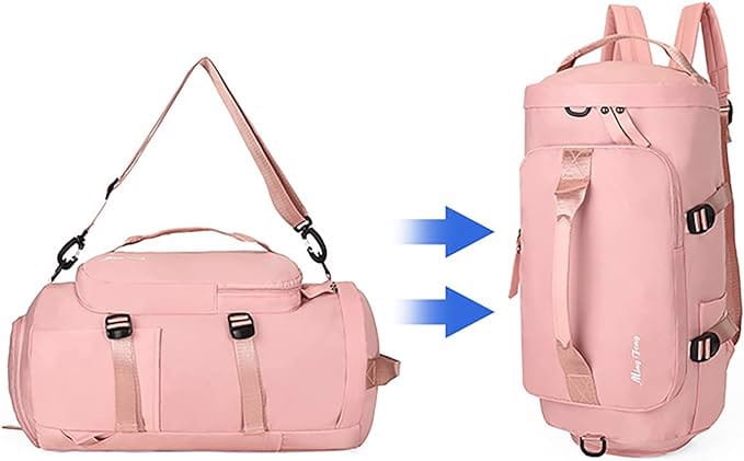 Torba sportowa plecak z przegrodą na buty Roż