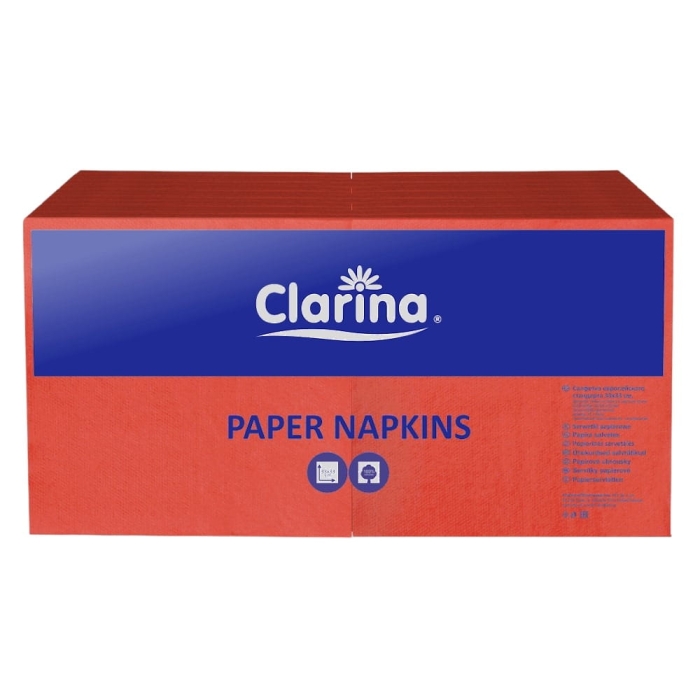 Serwetka gastronomiczna 33x33 czerwona 250szt