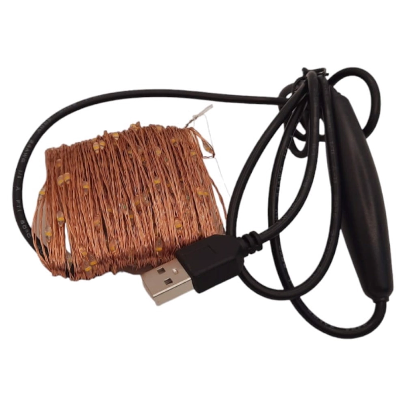 Lampki dekoracyjne 240 LED 24m Ciepła biel