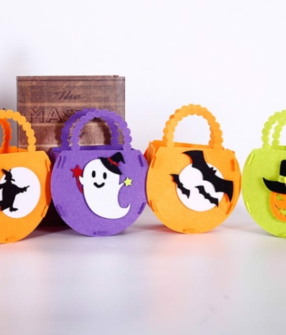 Halloweenowe Torebki Na Cukierki Filcowe 4 Szt.