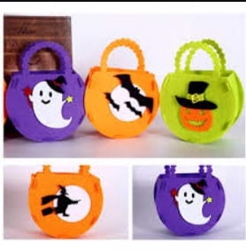 Halloweenowe Torebki Na Cukierki Filcowe 4 Szt.