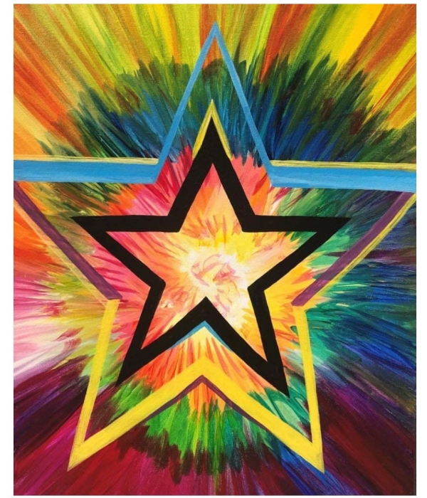 Diy 5D Haft Diamentowy Gwiazda 35X45 Cm