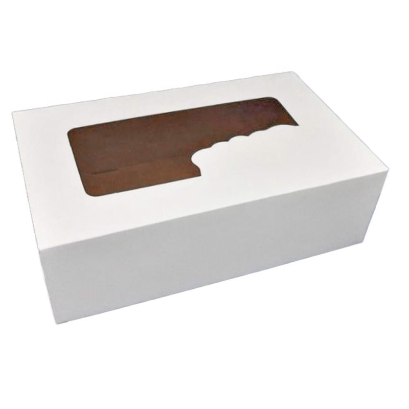Pudełko cukiernicze z oknem 25x15x8 Hersta 50szt $