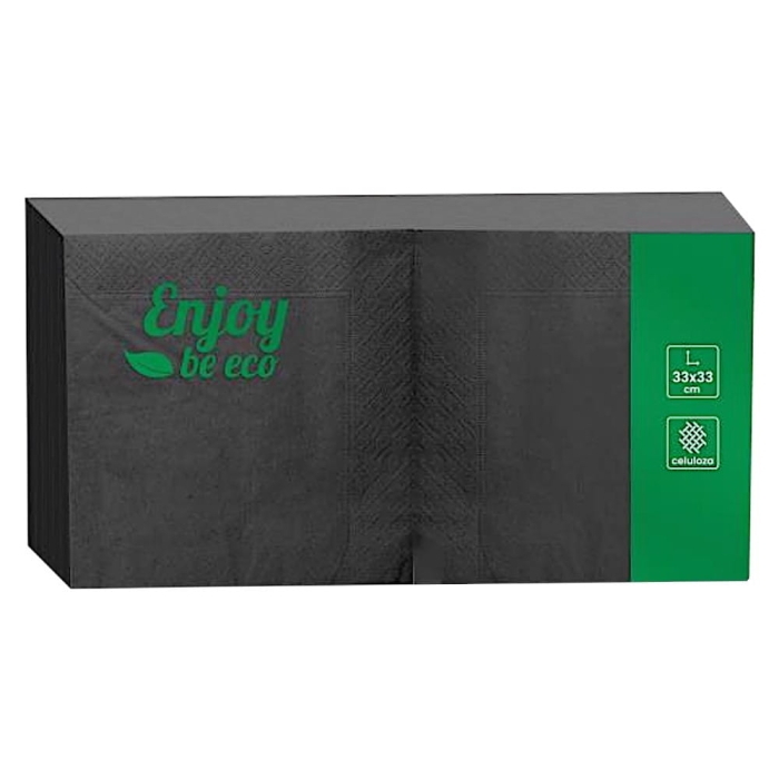 Serwetka gastronomiczna 33x33 czarna 250szt Enjoy