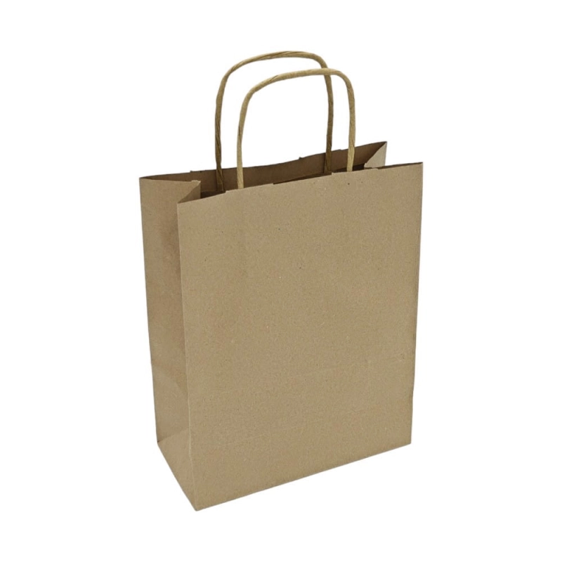 Torba papierowa 18x8x21cm brąz Enjoy be Eco 1szt