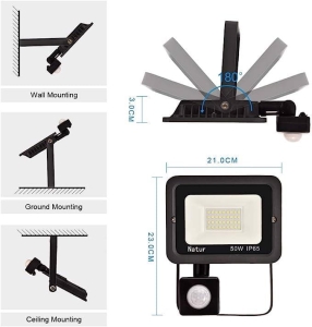 Reflektor zewnętrzny LED 50W IP65 6000K 4250lm