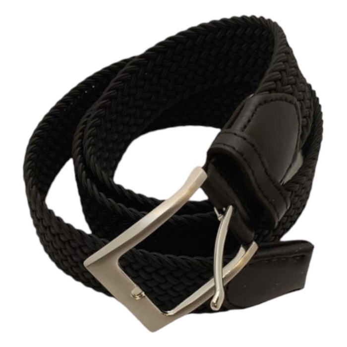Pasek pleciony Fairwin unisex czarny