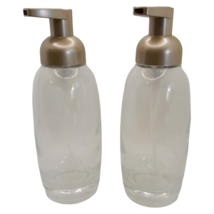 Dozownik Mydła z Pompką Szklany 335ml 2szt