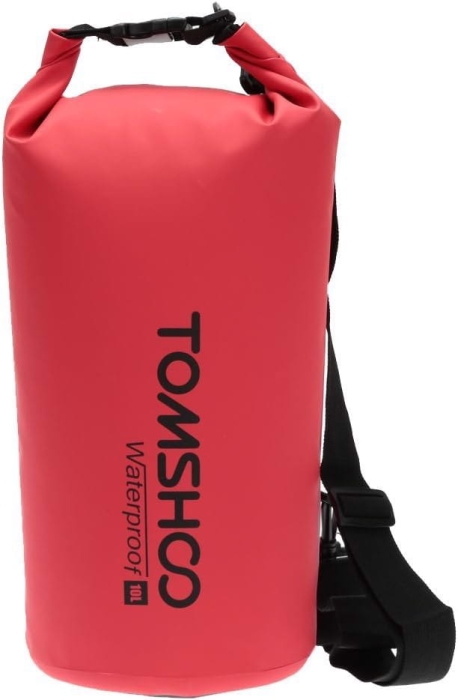Torba TOMSHOO wodoodporna czerwona 10L sportowa