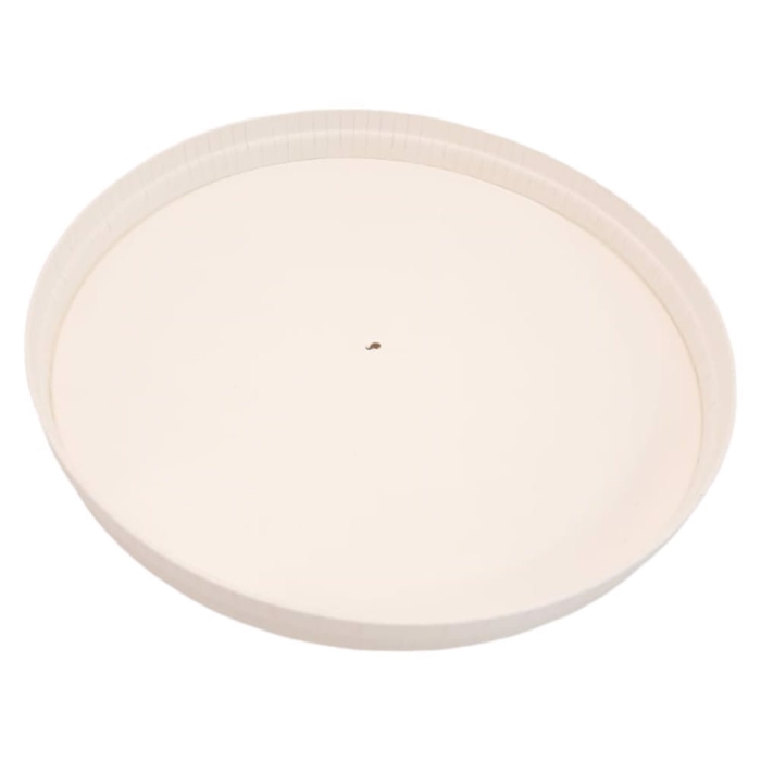 Wieczko papierowe 115mm Plastic free białe 50szt