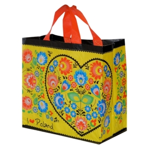 Torba na zakupy 24L 35x20x35 Folklor 1szt żółta