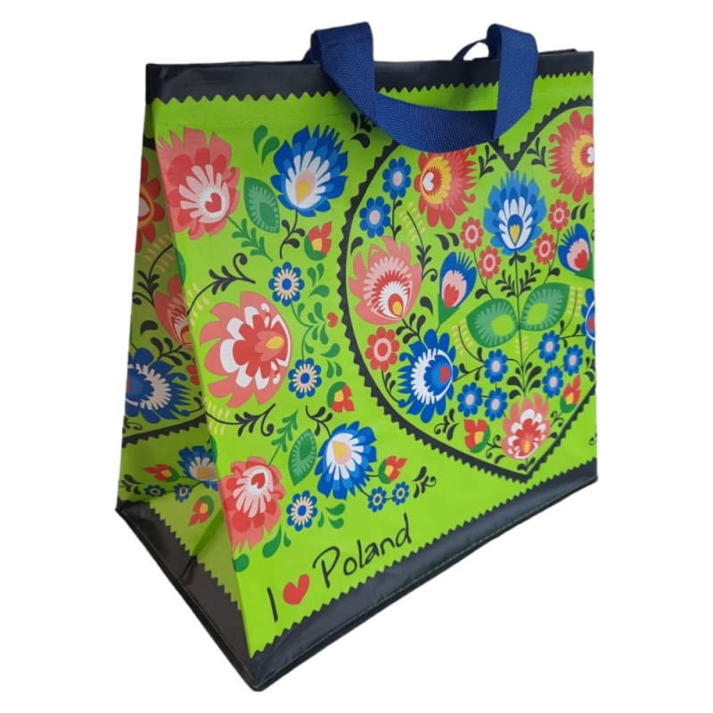 Torba na zakupy 24L 35x20x35 Folklor 1szt limonkowa