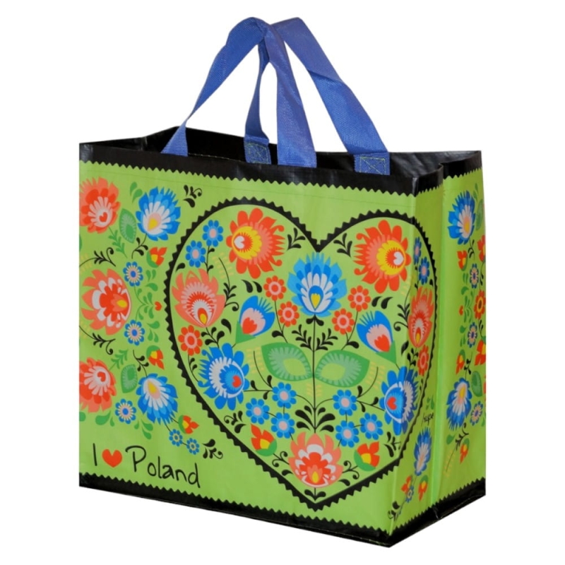 Torba na zakupy 24L 35x20x35 Folklor 1szt limonkowa