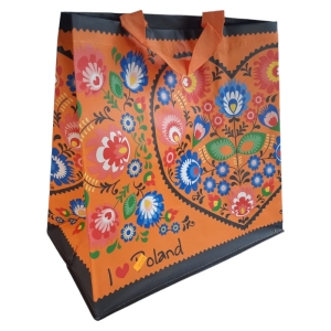 Torba na zakupy 24L 35x20x35 Folklor 1szt pomarańczowa