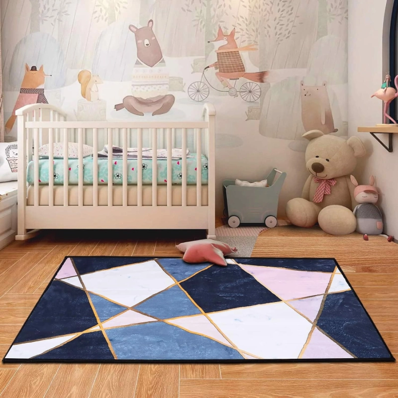 Dywan z Krótkim Włosiem 120x160 Wzór Geometryczny