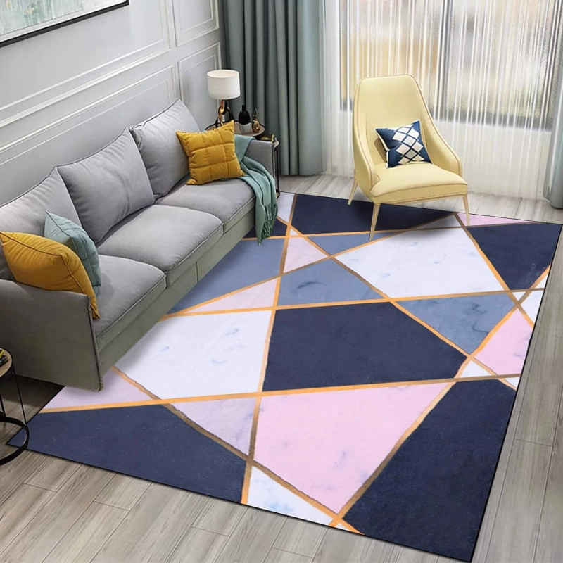 Dywan z Krótkim Włosiem 120x160 Wzór Geometryczny