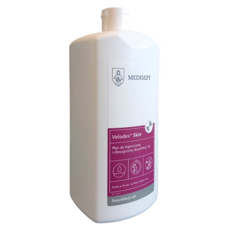 Velodes Skin dezynfekcja skóry i rąk 1L Medisept