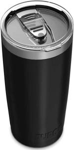 Kubek Termiczny ze Słomką Termos 590ml Czarny