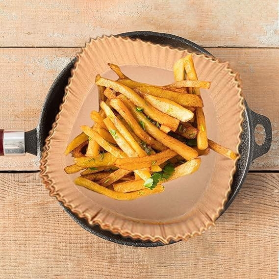 Papier do pieczenia do frytkownicy 100szt 20cm