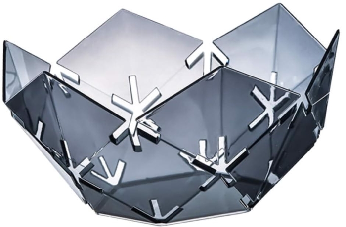 Miska na Owoce Warzywa Geometryczna - Szara