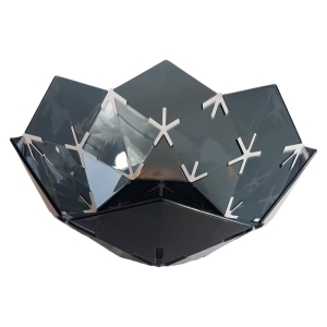 Miska na Owoce Warzywa Geometryczna - Szara