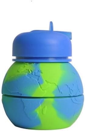 Bidon silikonowy składany kształt ziemi 550ml