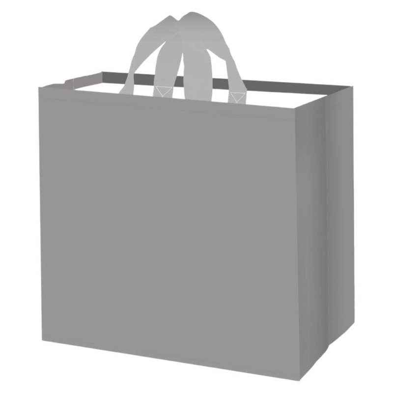 Torba na zakupy 36L 45x40x20 Gładka szara 1szt