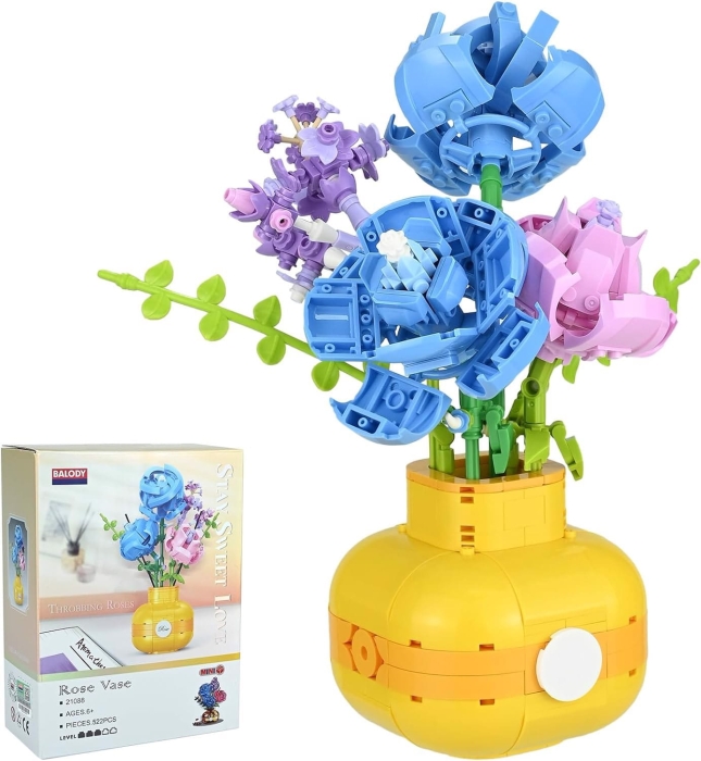 Klocki-konstrukcyjne-Bukiet-Kwiatów-Wazon-522el.jpg