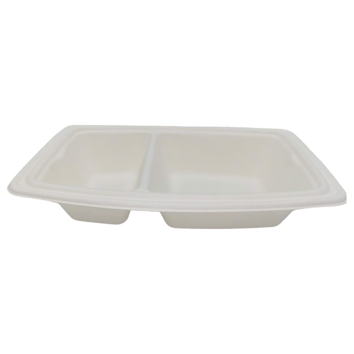 Pojemnik dwudzielny z pulpy z pokrywką 700 ml 246 mm 25 szt