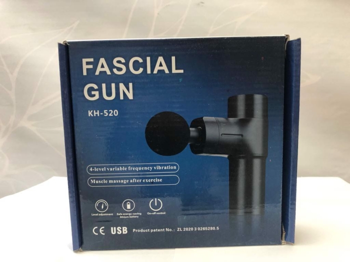 AUELEK Pistolet do masażu KH-520 4 końcówki