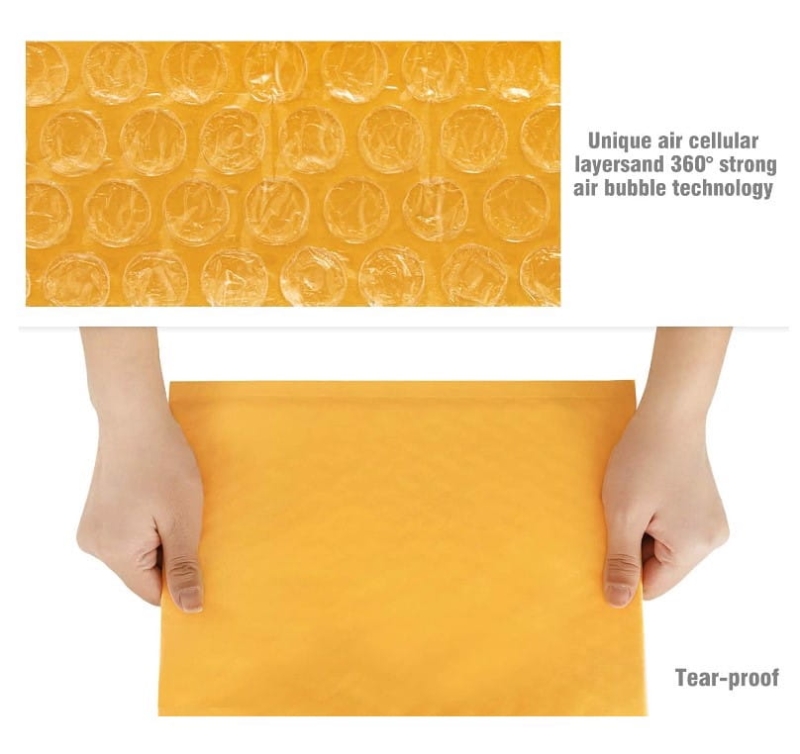 Koperty Foliowe Z Bąbelkami 50 Szt. 10X20Cm Samopr