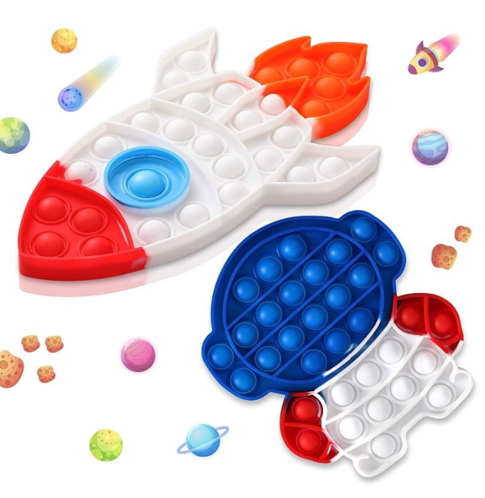 Pop It Fidget Gra Sensoryczna Antystresowa Kosmos