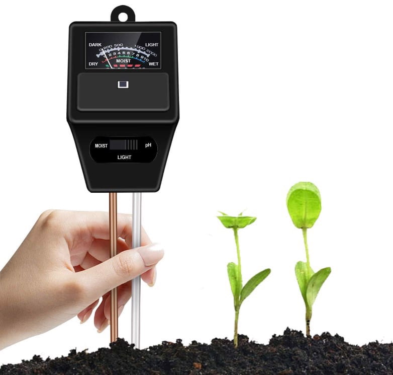 Tester gleby Buluri miernik pH gleby 3 w 1 z teste