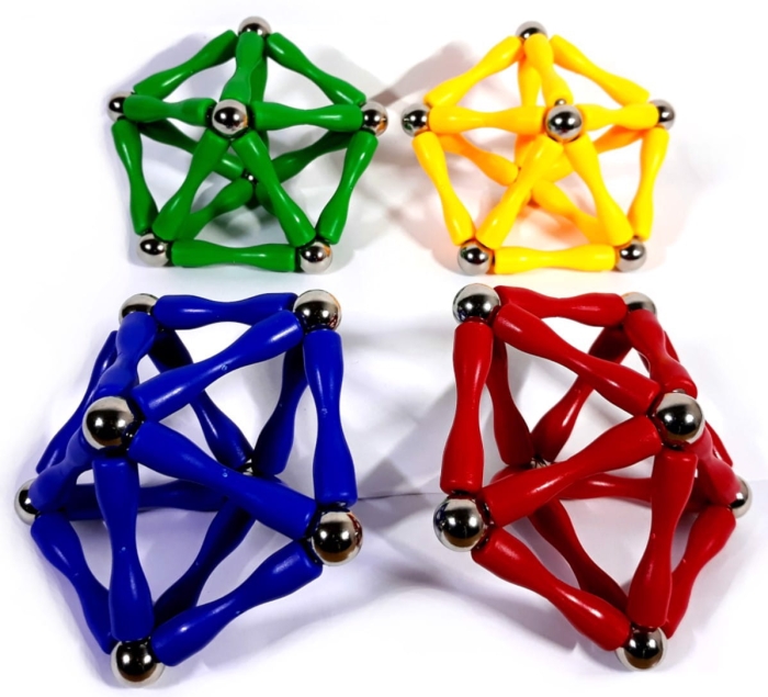 Klocki Magnetyczne Konstrukcyjne Master 124 Szt