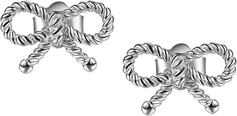 Oidea kolczyki ze srebra próby 925 kokardki