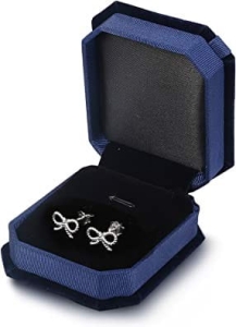 Oidea kolczyki ze srebra próby 925 kokardki